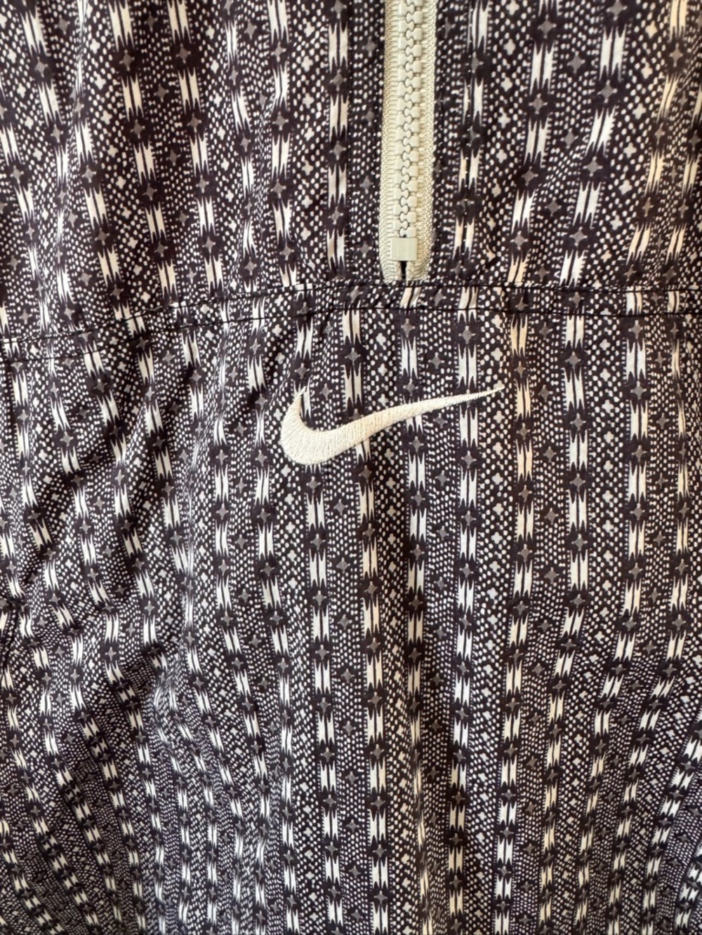 Nike Men’s Reversible Windbreaker White/Black/Navy Blue/Gray Sz Medium Pullover - Picture 4 of 16